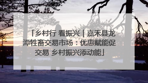 乡村行 看振兴｜嘉禾县龙潭牲畜交易市场：优惠赋能促交易 乡村振兴添动能